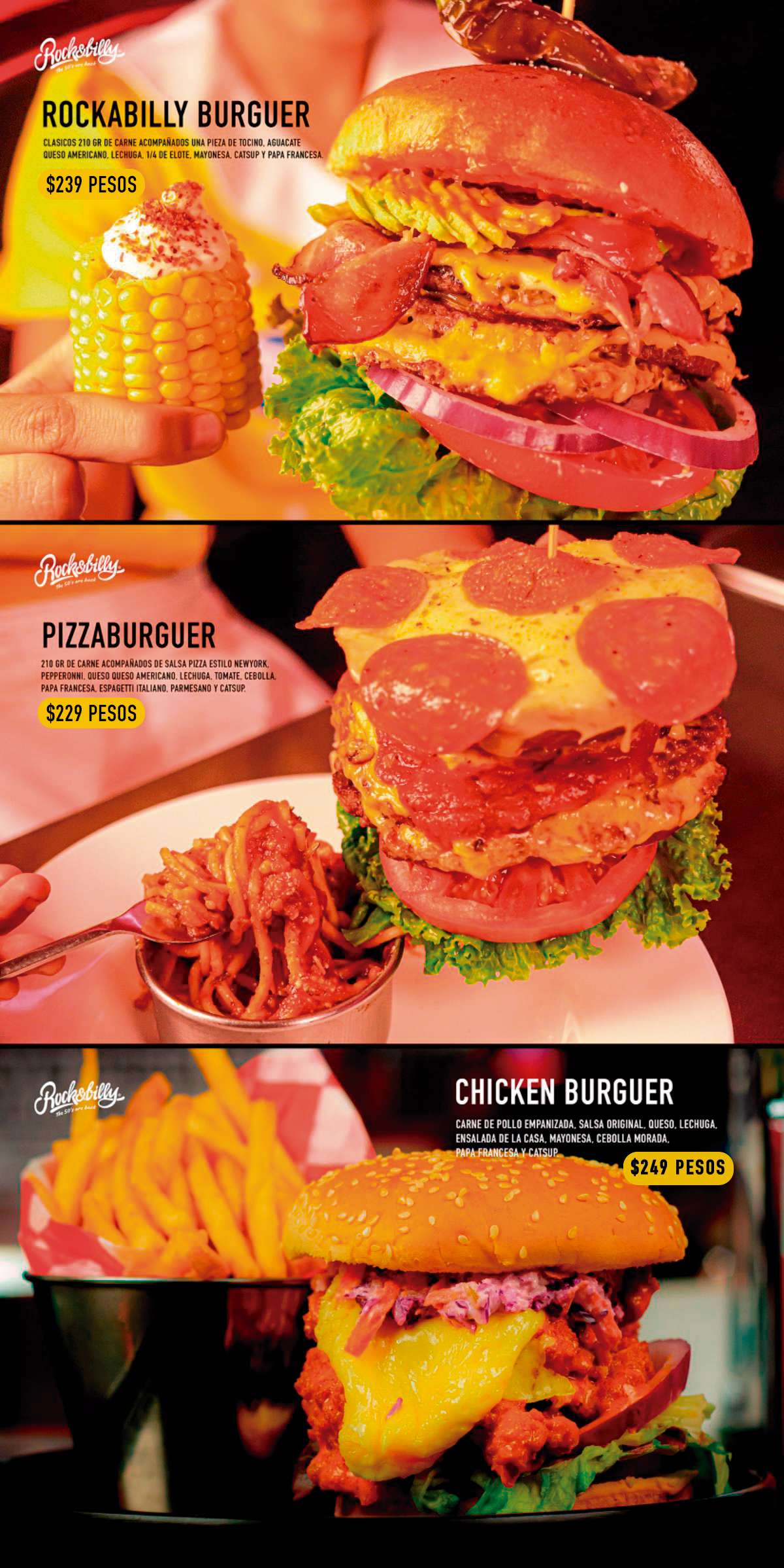 Menú Burguers 3