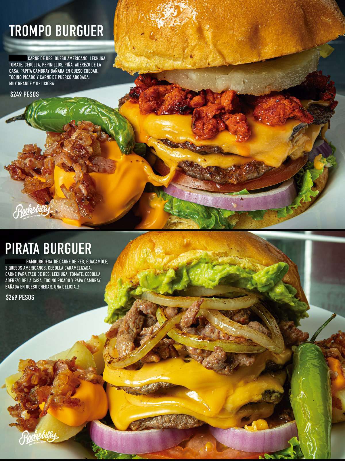 Menú Trompo burguer