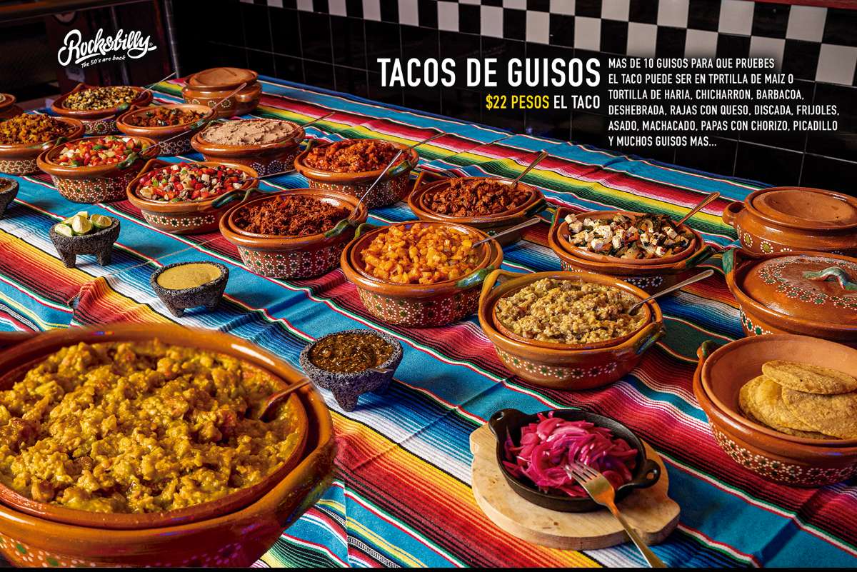 Menú Tacos de guisos