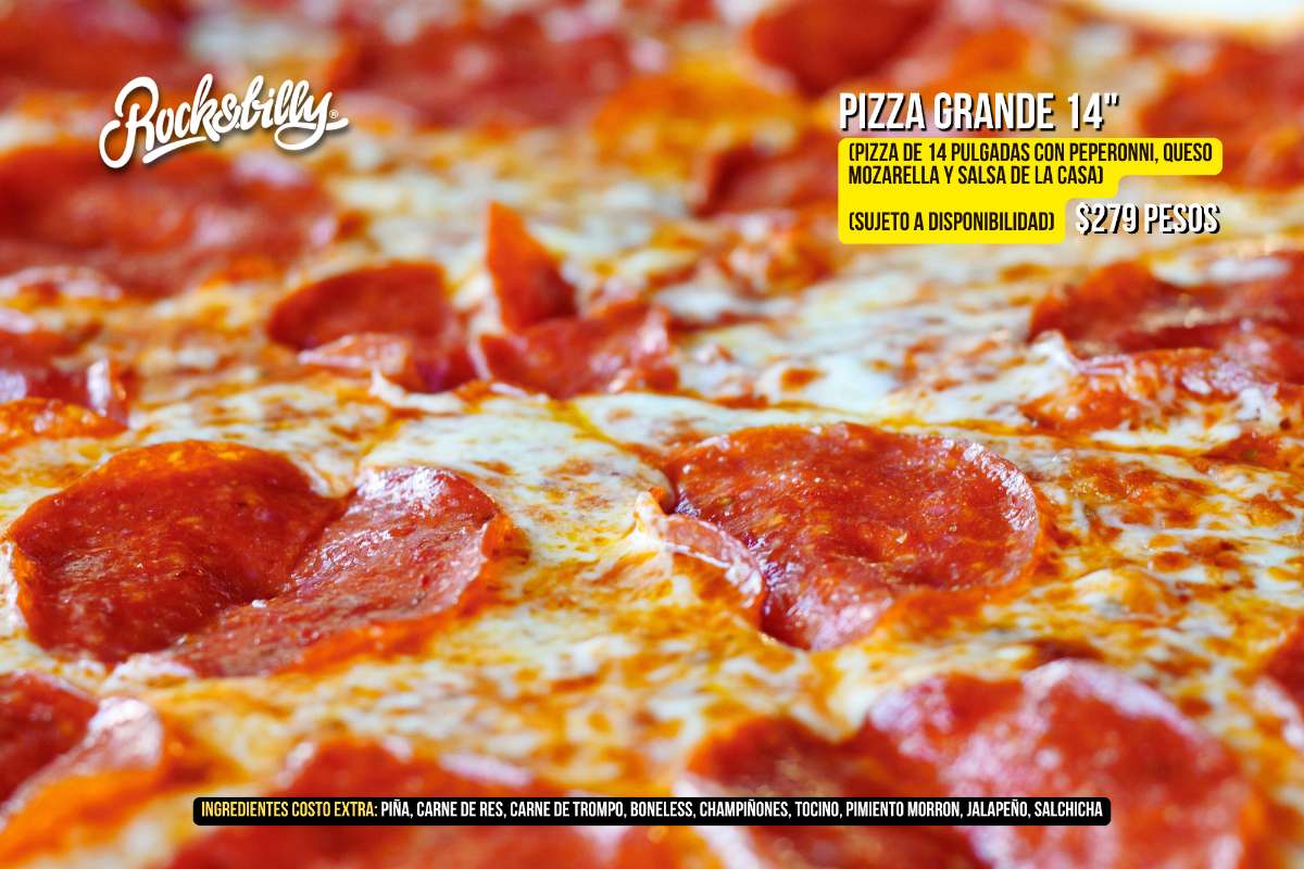 Menú Pizza Grande 