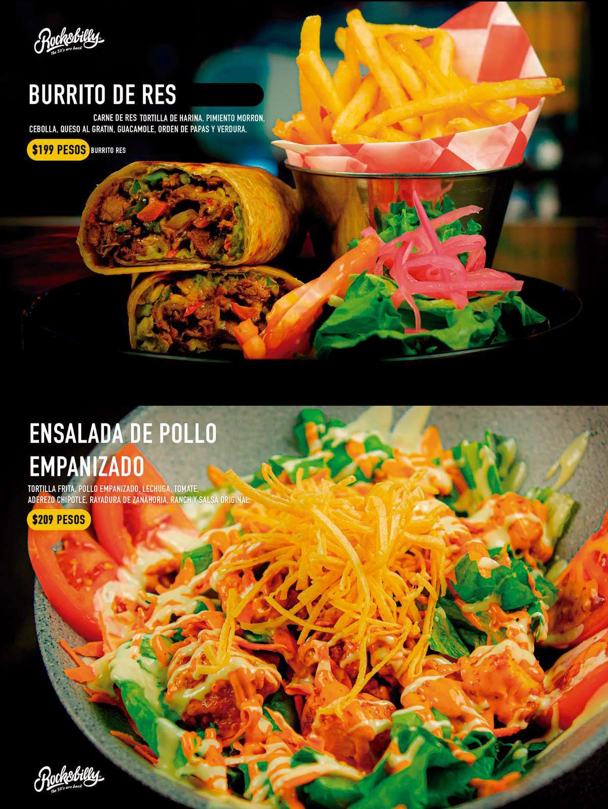 Menú Ensaladas